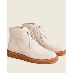 J. Crew Women's Soft Suede Leather Lace-Up Desert Boots Pale Sand Size 9